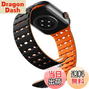 �y���������z[Bandletic] �A�b�v���E�H�b�`�p�� �o���h �}�O�l�b�g - �� ����Ȃ� �X�|�[�c�o���h�ʋC�� �h�� �y�� 2�F�f�U�C�� �����o���h �F�F�u���b�N�I�����W�A�T�C�Y�F44/45/46/49/42mm(Series3)