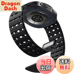 �y���������z[Bandletic] Galaxy watch 8 �o���h - �}�O�l�b�g�� �V���R���o���h Watch 8 44mm 40mm/ Watch 8 Classic 46mm �ɑΉ� N52���� �ʋC�� �ϊ� �h�� �y�� �j�����p �����p�o���h �F�F�u���b�N