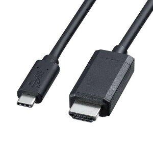 �y���������z�T�����T�v���C TypeC-HDMI�ϊ��P�[�u�� �F�F�u���b�N�A�T�C�Y�F3m