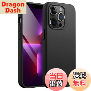 �y���������zJETech iPhone13 Pro �V���R���P�[�X(Pro 6.1�C���`��p) �V���L�[�\�t�g�^�b�`�t���{�f�B�ی�P�[�X �}�C�N���t�@�C�o�[���C�j���O�t���ϏՌ��J�o�[ �F�F�u���b�N�A�T�C�Y�FiPhone 13 P