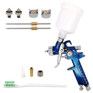 �y���������z7Akiranoai HVLP�d�͋����G�A�X�v���[�K�� 0.8mm 1.0mm�m�Y���t�� 125cc�J�b�v�G�A�y�C���g�L�b�g �X�v���[�K�� �G�A�X�v���[�K�����a0.8/1.0mm �F�F�u���[