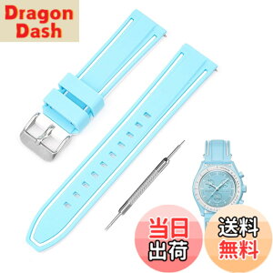 �y���������z[Jumpsunfun] 20mm ���v�o���h for SwatchxOMEGA Speedmaster MoonSwatch �X�E�H�b�`�ƃI���K�p�V���R�����v�x���g Quick Release �����H��t�� �F�F���C�g�u���[�E�z���C�g���C��