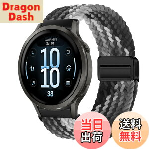 �y9��1���[9��15���܂�200�~�I�t�z�y���������z[KeeFos] 18mm �i�C�����o���h Garmin Venu 4 41mm�Ή� �F�F�u���b�N/�z���C�g