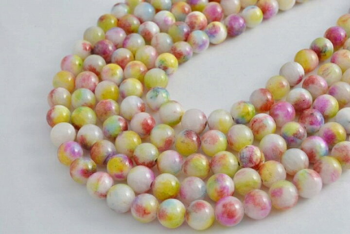 楽天市場】ビーズクラブ キャンディジェイド PR-6 ラウンド 8 mm  