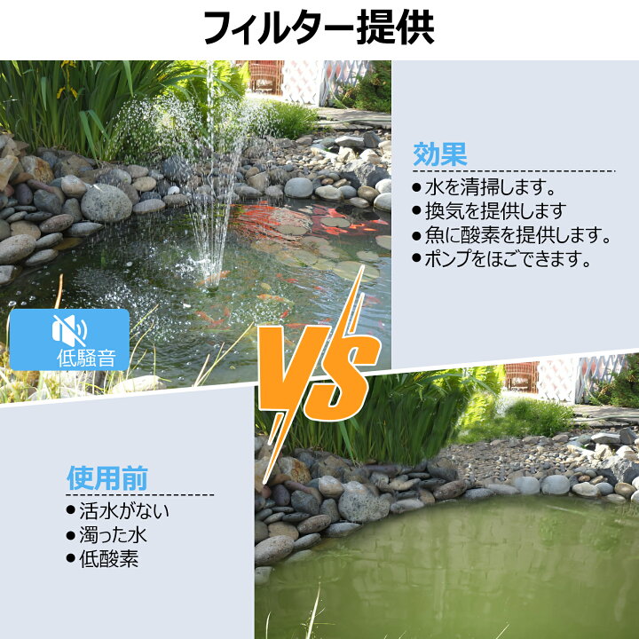 楽天市場】池フィルター ウォーターポンプ付き 鯉池フィルターボックス 