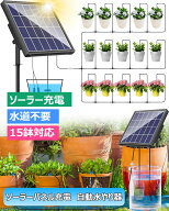 ソーラー 自動水やり器 自動給水器 ソーラー エアーポンプ 水やり 自動 水やり器 植物 自動 散水タイマー…