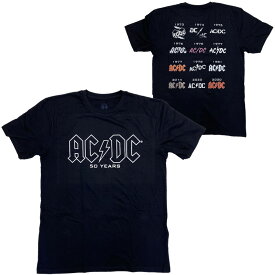 AC/DC・エーシーディーシー・50周年・LOGO HISTORY・Tシャツ・オフィシャルバンドTシャツ・ロックTシャツ