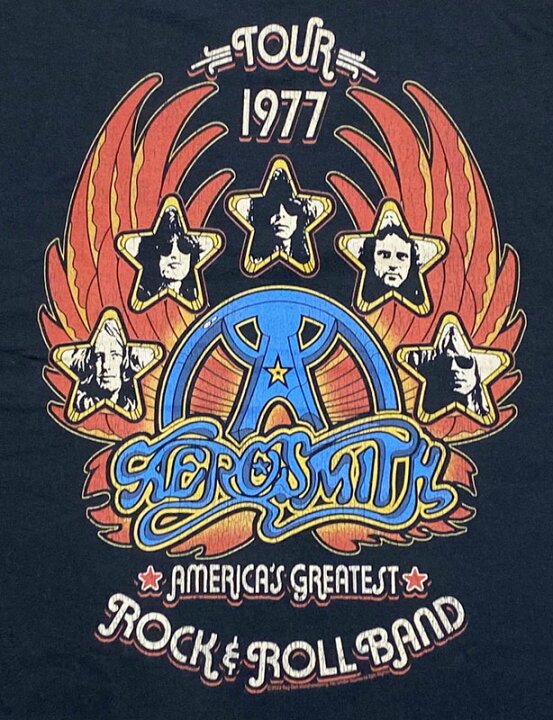 楽天市場】AEROSMITH・エアロスミス・GREATEST ROCK 77・Tシャツ 