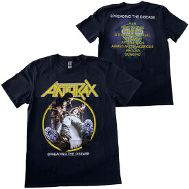 アンスラックス・ANTHRAX ・SPREADING・TRACKLIST・Tシャツ・メタルTシャツ・バンドTシャツ オフィシャル ロックTシャツ