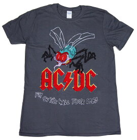AC DC・AC/DC ・FLY ON THE WALL TOUR ロックTシャツ オフィシャル バンドTシャツ