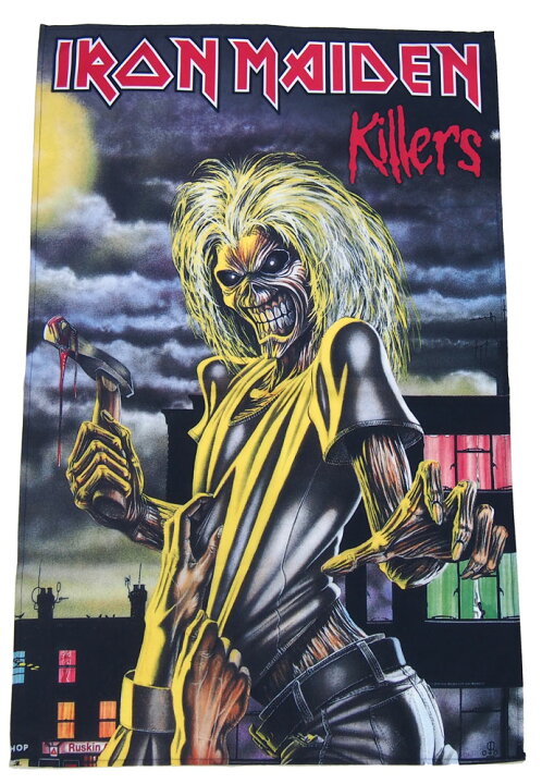 楽天市場 アイアン メイデン Iron Maiden Killers 布ポスター オフィシャル ポスターフラッグ 厚手 Dragtrain ドラッグトレイン