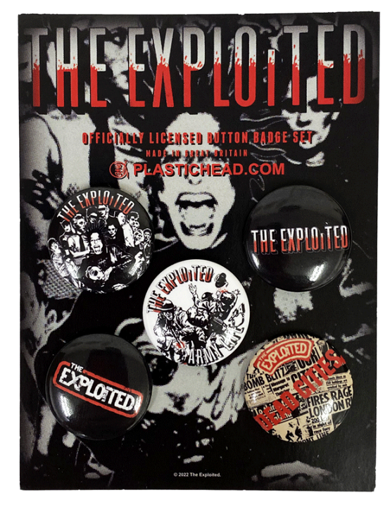 楽天市場】エクスプロイテッド・THE EXPLOITED・BUTTON BADGE SET・缶