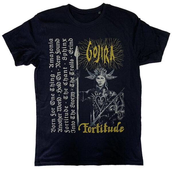ゴジラ・GOJIRA・FORTITUDE TRACKLIST・Tシャツ・メタルTシャツ・バンドTシャツ・オフィシャルTシャツ