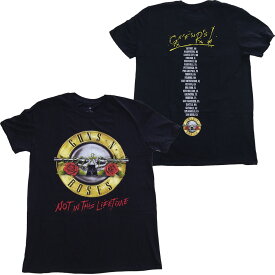 GUNS N' ROSES・ガンズ & ローゼズ・NOT IN THIS LIFETIME TOUR・Tシャツ・ガンズ アンド ローゼズ・オフィシャル バンドTシャツ・ロックTシャツ