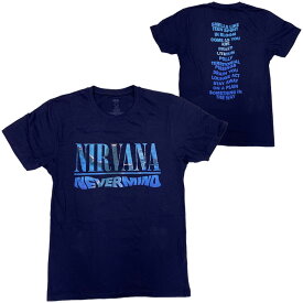 ニルヴァーナ・NIRVANA・NEVERMIND TRACKLIST・UK版・Tシャツ・ロックTシャツ・オフィシャル バンドTシャツ