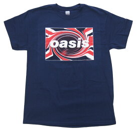 オアシス・OASIS・UNION JACK TWIRL・Tシャツ・ロックTシャツ オフィシャルバンドTシャツ