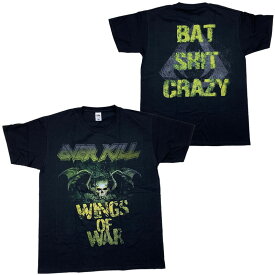 オーヴァーキル・OVERKILL・BAT SHIT CRAZY・EU版・Tシャツ・メタルTシャツ・オフィシャルTシャツ