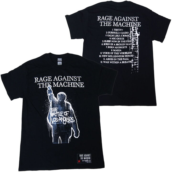 楽天市場 Rage Against The Machine レイジ アゲインスト ザ マシーン Bola Album Cover Tracks Tシャツ ロックtシャツ Dragtrain ドラッグトレイン