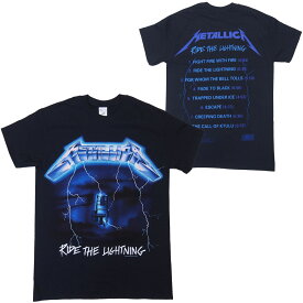 メタリカ・METALLICA・ RIDE THE LIGHTNING TRACKS・Tシャツ オフィシャル ロックTシャツ バンドTシャツ