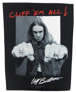 ���^���J�EMETALLICA�ECLIFF BURTON�E�N���t�o�[�g���E FISTS�EBACK PATCH�E�I�t�B�V�����E�o�b�N�p�b�`