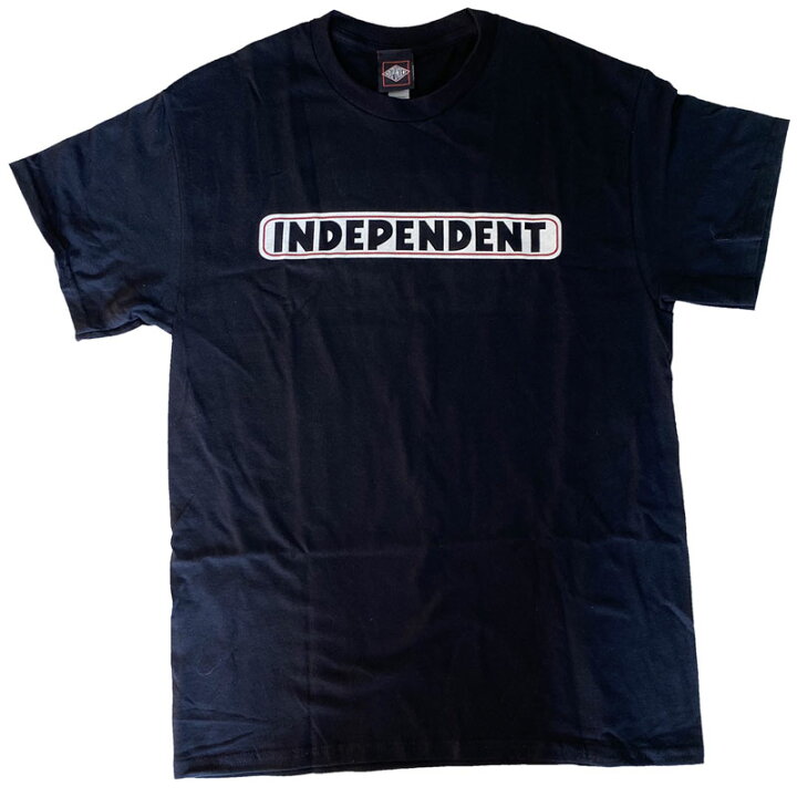 楽天市場】INDEPENDENT・インディペンデント・BAR LOGO・ブラック・T