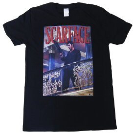 SCARFACE・スカーフェイス・RAILING SHOT・Tシャツ・映画Tシャツ・オフィシャルTシャツ