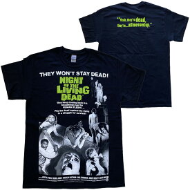 NIGHT OF THE LIVING DEAD・MOVIE POSTER・Tシャツ・ナイト オブ ザ リビング デッド・オフィシャル映画Tシャツ