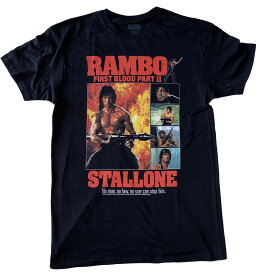 RAMBO・ランボー・PART 2 COLLAGE・Tシャツ・映画Tシャツ・オフィシャルTシャツ