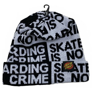 SANTA CRUZ�E�T���^�N���[�Y�ENOT A CRIME�E�u���b�N/�z���C�g�EBEANIE�E�r�[�j�[�E�j�b�g�X�E���K�i