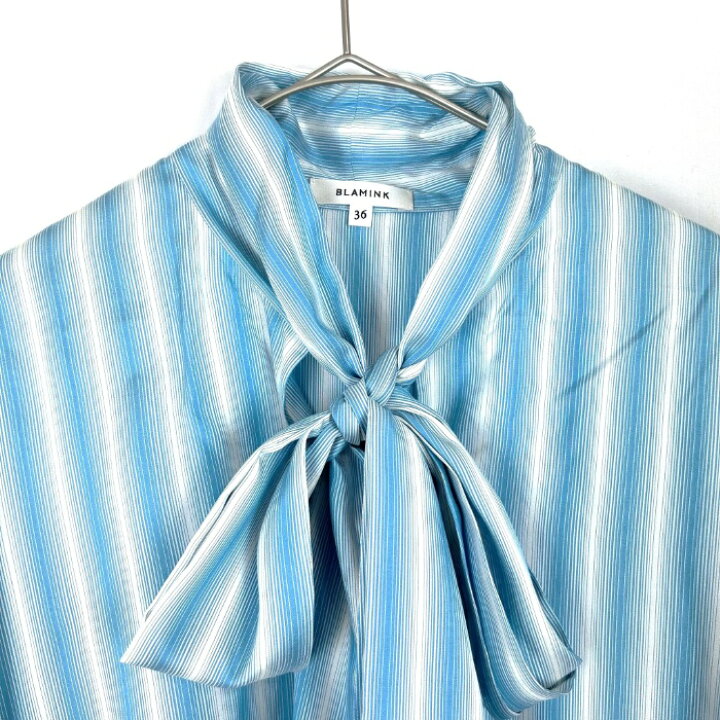 楽天市場】【中古】ブラミンク BLAMINK ボウタイブラウス マルチ  