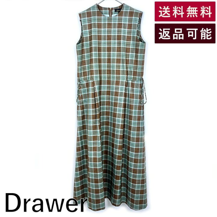 楽天市場】【中古】ドゥロワー Drawer チェックワンピース ロング 