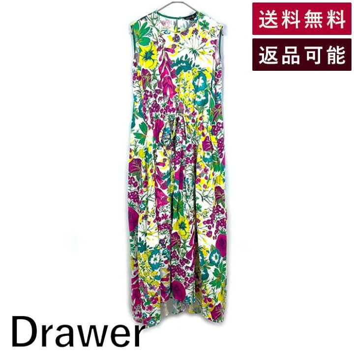 楽天市場】【中古】ドゥロワー Drawer 花柄ワンピース フラワー 