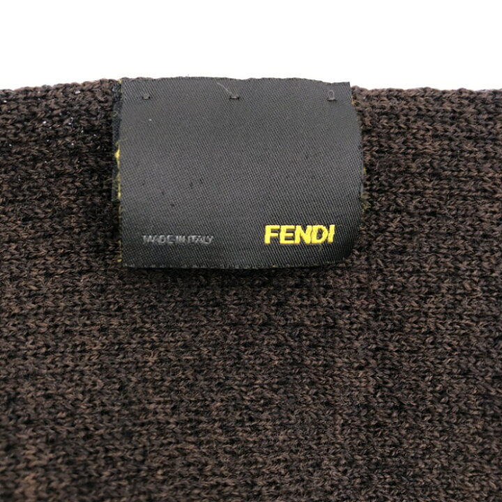 楽天市場】【中古】フェンディ FENDI マフラー ウール FFロゴ ダブル  