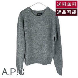 【中古】A.P.C. アーペーセー ウール アルパカ混 クルーネック ニット セーター 送料無料 2084027690 i0828n01110 返品可 古着 中古 ブランド古着DB