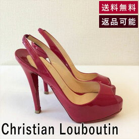 【中古】クリスチャンルブタン Christian Louboutin 靴 ピンク ハイヒール サイズ34 1/2 エナメル パテント F0218I002-F0228 返品可 古着 中古 ブランド古着DB