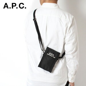 24AW���f���A�[�y�[�Z�[ A.P.C. �����Y RECUPERATION �L�����o�X �V�����_�[�o�b�O�yLZZ BLACK�zH61931 CODBM LZZ/�y2024-25AW�zm-bag