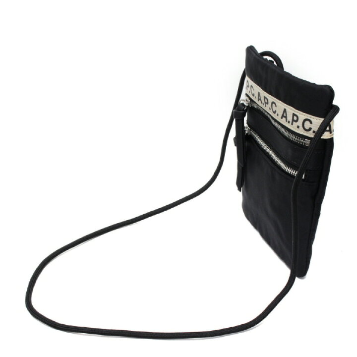 【正規取扱店】A.P.C.(アーペーセー) Repeat ネックポーチ(NECKPOUCHREPEAT) 楽天市場】アーペーセー A.P.C. NECK POUCH REPEAT ネックポーチ【NOIR/BLACK】H63390 PAACL  LZZ/【2023SS】m-bag : drawers（ドロワーズ）