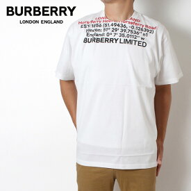 【大特価 スペシャルプライス】バーバリー BURBERRY JENSEN ロケーションプリント Tシャツ【WHITE】8048323 WHITE/【2022SS】m-tops