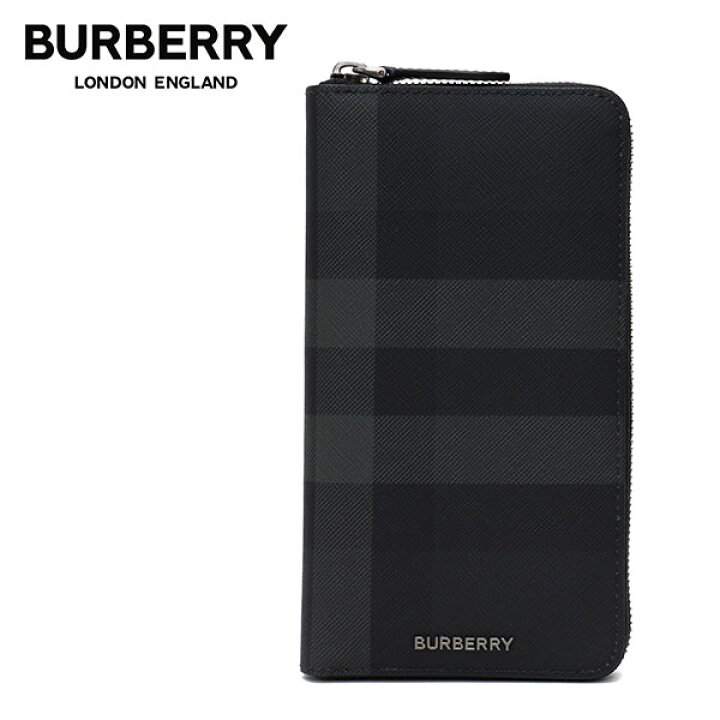 楽天市場】バーバリー BURBERRY LG ZIG チャコールチェック+レザー 