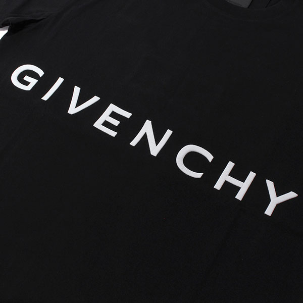 ジバンシィ GIVENCHY 4G 刺繍 オーバーサイズTシャツ【ブラック】BM71543Y6B 001  BLACK/【2021-22AW】m-tops | drawers（ドロワーズ）