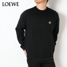 24SSモデルロエベ LOEWE メンズ SWEATER 4L刺しゅう セーター【BLACK】H526Y14KH1 1100/【2024SS】m-tops