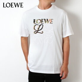 24SSモデルロエベ LOEWE メンズ RELAXED FIT T SHIRT 4L刺しゅう Tシャツ【WHITE/MULTI】H526Y22J61 2016/【2024SS】m-tops