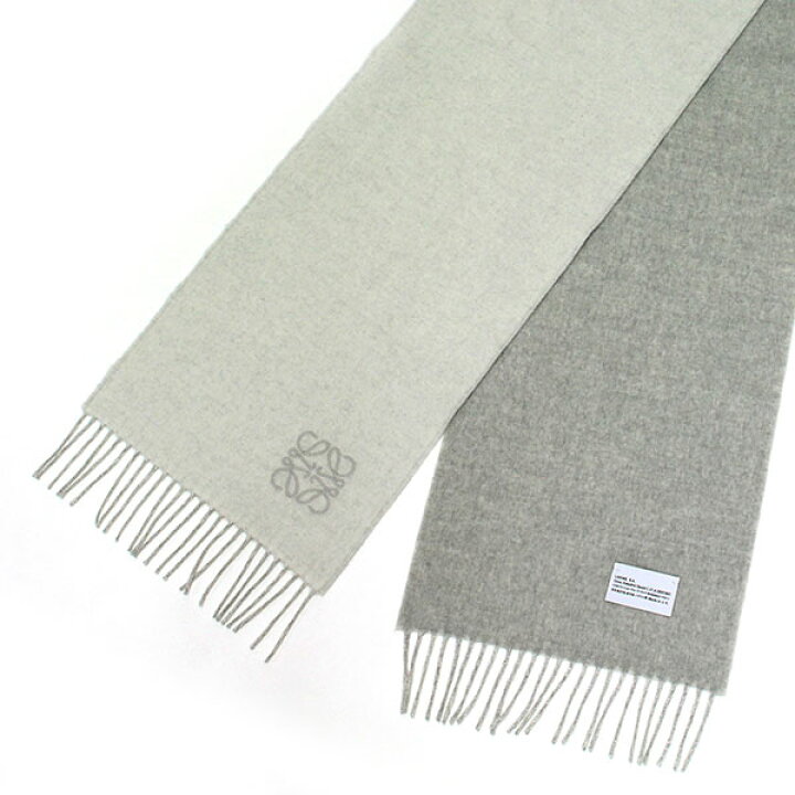 楽天市場】ロエベ LOEWE ウール+カシミヤ バイカラー スカーフ  