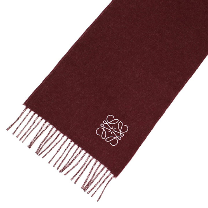 楽天市場】ロエベ LOEWE ANAGRAM SCARF ウール+カシミヤ バイカラー 