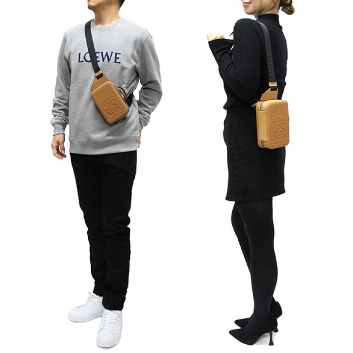 楽天市場】ロエベ LOEWE モールデッド スリング クロスボディバッグ  