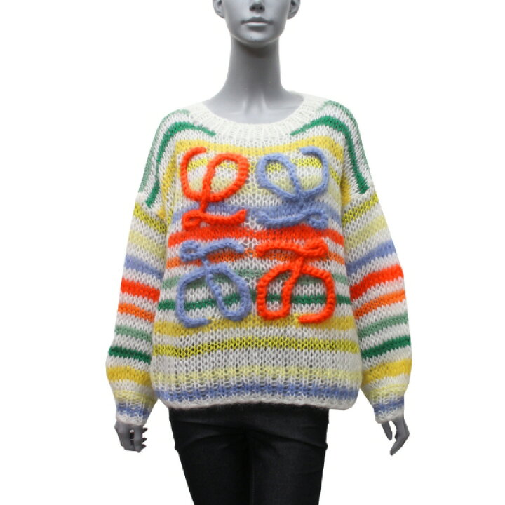 楽天市場】ロエベ LOEWE STRIPE MOHAIR SWEATER ストライプ モヘア  