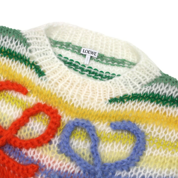 楽天市場】ロエベ LOEWE STRIPE MOHAIR SWEATER ストライプ モヘア 