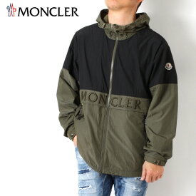 24SSモデルモンクレール MONCLER メンズ JOLY ナイロンジャケット ブルゾン【ブラック+グリーン】1A00088 59733 99T/【2024SS】m-outer