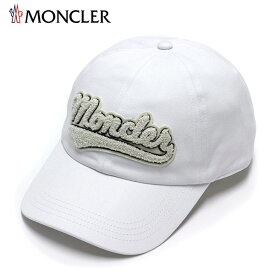 モンクレール MONCLER ユニセックス パイルロゴ ファブリックキャップ【ホワイト】3B00003 0U162 034/【2023-24AW】goods