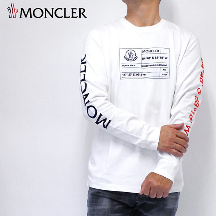 楽天市場】モンクレール MONCLER メンズ アドレスデザイン 長袖Tシャツ  